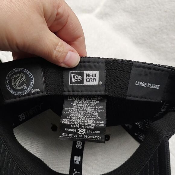 New Era Blue 39THIRTY Pittsburgh Penguins Scuba Stretchfit Hat - New - Picture 8 of 8